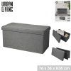 Taburet s úložným prostorem, tmavě šedý  URBAN LIVING