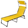 Lehátko plážové se stříškou, žluté  SUNNYDAYS