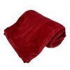 Mikroflanelová deka, červená s texturou  Home Elements