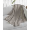 Mikroflanelová deka, kolekce Záplaty, světle šedá  Home Elements
