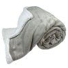 Mikroflanelová deka, kolekce Záplaty, světle šedá  Home Elements