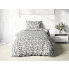 Povlečení bavlněné, šedé Geometrické tvary  Dreamy Linens