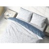 Povlečení bavlněné, modré Kvítky a motýlci  Dreamy Linens