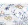 Povlečení mikroplyšové, Sněhové vločky  Dreamy Linens
