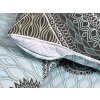 Povlečení bavlněné, hnědé a modré Mandala  Dreamy Linens