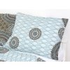 Povlečení bavlněné, hnědé a modré Mandala  Dreamy Linens