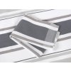 Kuchyňská utěrka, bílá a šedá Wide stripes  Dreamy Linens