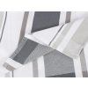 Kuchyňská utěrka, bílá a šedá Wide stripes  Dreamy Linens