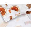 Vánoční prostírání bavlněné, Perníčky a pomeranče  Dreamy Linens