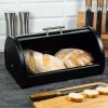 Chlebník s rolovacím víkem, černý  Klausberg
