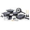 Sada nádobí ES1015M 18dílná, černá  Royalty