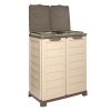 Skříň na odpadkové pytle Riponi, barva béžová/hnědá  BAMA