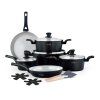 Sada nádobí 14dílná SAPPHIRE černá  Swiss Haus