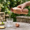 Měděná láhev s antickým vzorem, 950 ml  ARÔME HOME