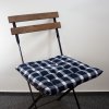 Podsedák prošívaný černobílé kostky  Home Elements
