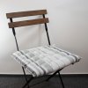 Podsedák prošívaný šedé pruhy  Home Elements