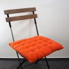 Podsedák prošívaný jednobarevný, oranžový  Home Elements