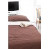 HOME ELEMENTS Bavlněné povlečení, čokoládově hnědá + béžová, jednolůžko, II. jakost  Home Elements