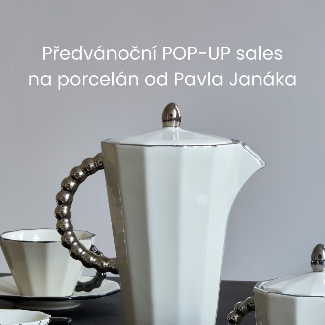 Předvánoční POP-UP sales na porcelán od Pavla Janáka