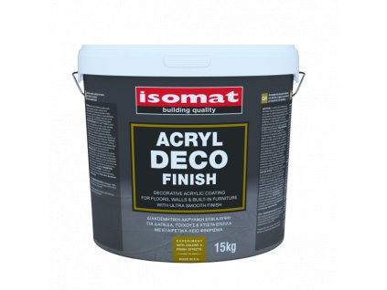 ACRYL DECO FINISH - Dekorativní, extra hladký, akrylový nátěr na podlahu a stěny (Barva Bílá, Hmotnosť 15 kg)