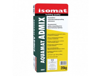 AQUAMAT ADMIX - Krystalická, hydroizolační přísada do betonu (Barva Šedá, Hmotnosť 20 kg)