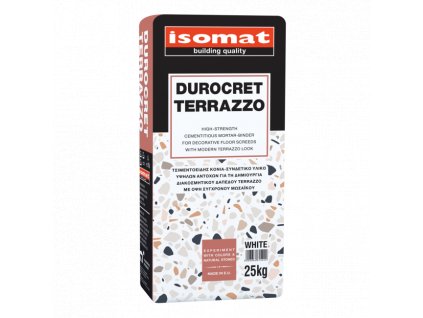 DUROCRET TERRAZZO - Extra pevné, cementové pojivo pro vytvoření dekorativní Terrazzo podlahy (Barva Bílá, Hmotnosť 25 kg)