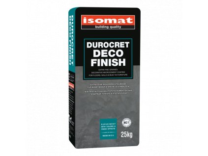 DUROCRET-DECO FINISH - Jemnozrnná, dekorativní, mikrocementová stěrka na podlahu a stěny (Barva Bílá, Hmotnosť 25 kg)