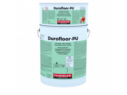 DUROFLOOR-PU - 2-složkový, UV stabilní, polyuretanový nátěr na podlahu (Barva Šedá (RAL 7040), Hmotnosť 10 kg)