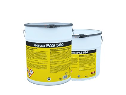 ISOFLEX-PAS 580 - 2-složková, tekutá, polyaspartická hydroizolace (Barva Bílá, Hmotnosť 15 kg)