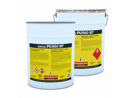 ISOFLEX-PU 560 BT - 2-složková, polyuretan-bitumenová hydroizolace (Barva Černá, Objem 10 l)