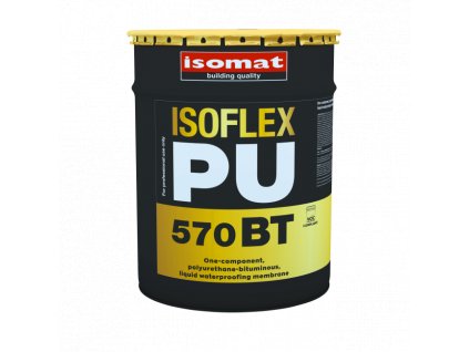 ISOFLEX-PU 570 BT - Tekutá, polyuretan-bitumenová hydroizolace (Barva Černá, Hmotnosť 23 kg)