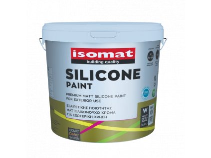ISOMAT SILICONE PAINT - Prémiová, matná silikonová barva na vnější povrchy (Barva Bílá, Objem 10 l)