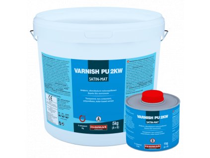 VARNISH-PU 2KW - 2-složkový, UV odolný, polyuretanový lak na vodní bázi (Barva Transparentní, Hmotnosť 5 kg)