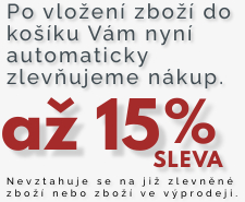 Sleva až 15%