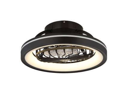 DEANNE 03665 GLOBO ventilátor  | LED | 6W | černá | Š: 48 cm |
