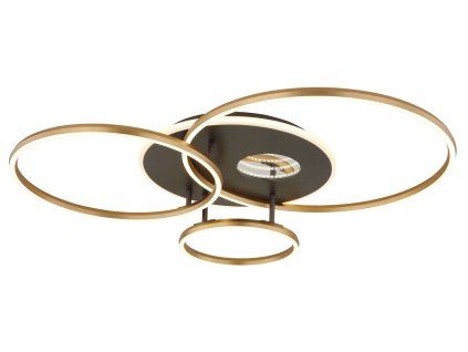 INVERTINA 48466-54 GLOBO stropní  | LED | 54W | zlatá/antracit | dálkové ovl. | D: 90 cm |