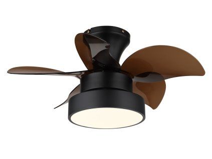 KARI 03670 GLOBO ventilátor  | LED | 22W | bílá/černá | dálkové ovl. | D: 58 cm |