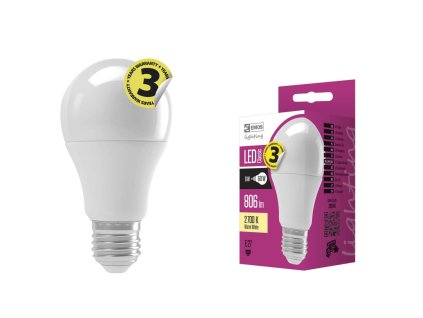 LED žárovka E27/9W Classic EMOS ZQ5140