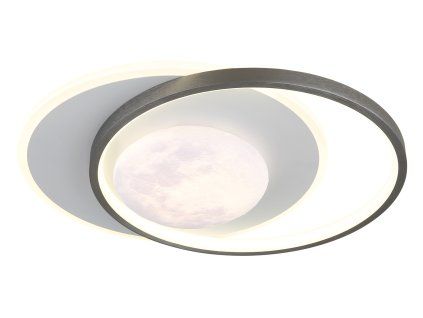 MOON 41785 GLOBO stropní  | LED | 30W | bílá/černá/šedá | D: 37 cm |
