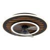 TREVINO 03668 GLOBO ventilátor  | LED | 36W | černá | dálkové ovl. | D: 49 cm |