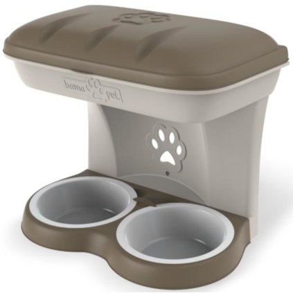 142893 6 misky pro psy k zaveseni na zed maxi barva hneda