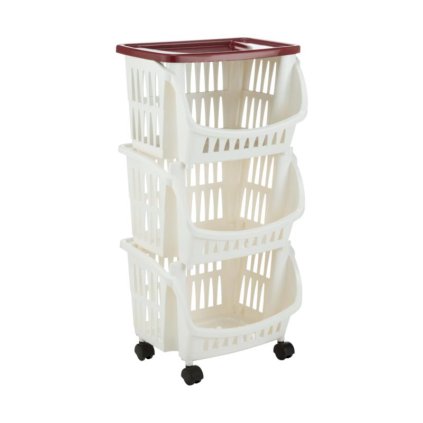 154469 regal tidy barva bila a hneda