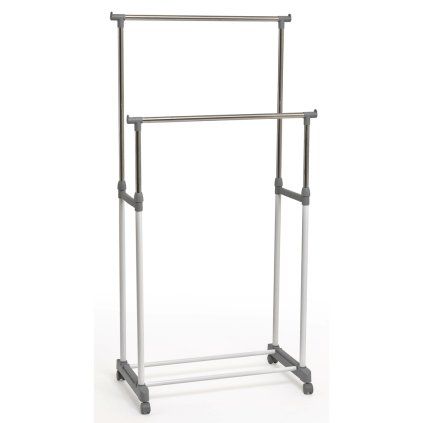 155258 2 vesak na odevy dvojity bily