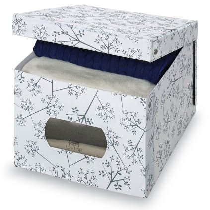 155387 ulozny box s vikem bon ton sedy xl