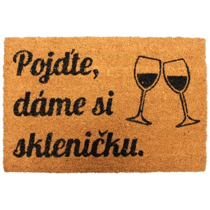 141822 rohozka pojdte dame si sklenicku