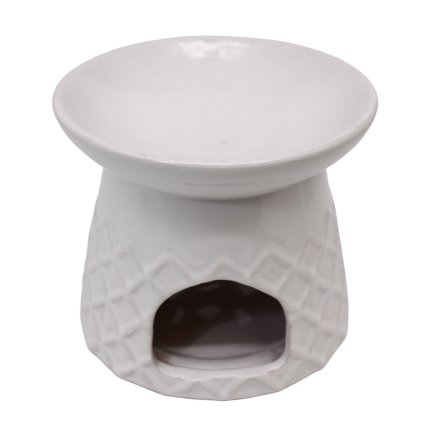 158301 aromalampa 10 cm barva bila