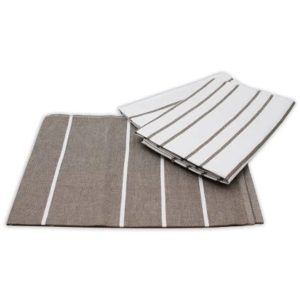 140580 konyhai törölköző csíkos bézs