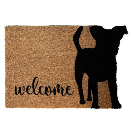 155042 rohozka welcome se psem