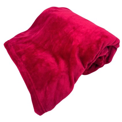 158471 mikroflanelova deka cervena