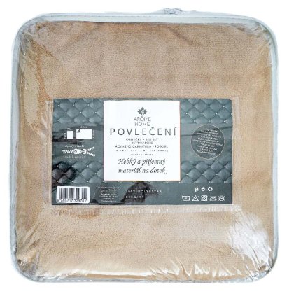 169043 povleceni mikroflanel bezove